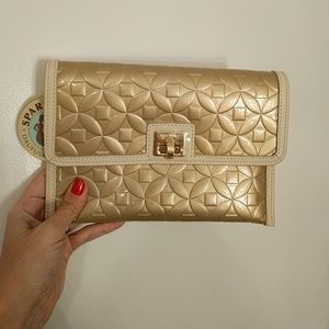 Spartina 449 Gold Clutch Purse NWT